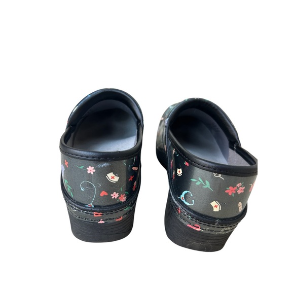 Dansko LT Pro Hero Clogs Womens Size 37 (6.5-7) Black Patent Medical Design - Picture 6 of 11